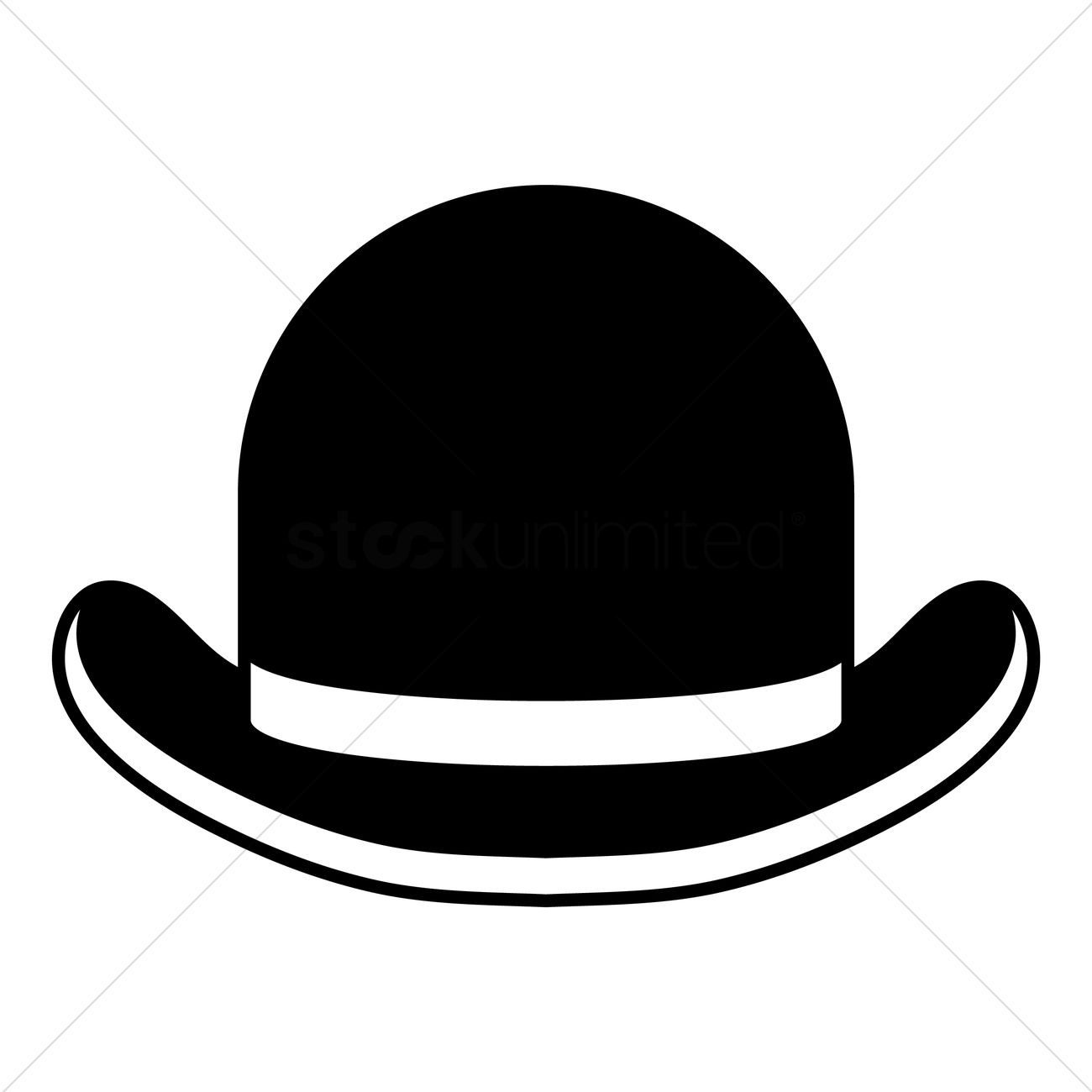 Bowler Hat Vector Image 1300x1300 Bowler Hat Vector Image