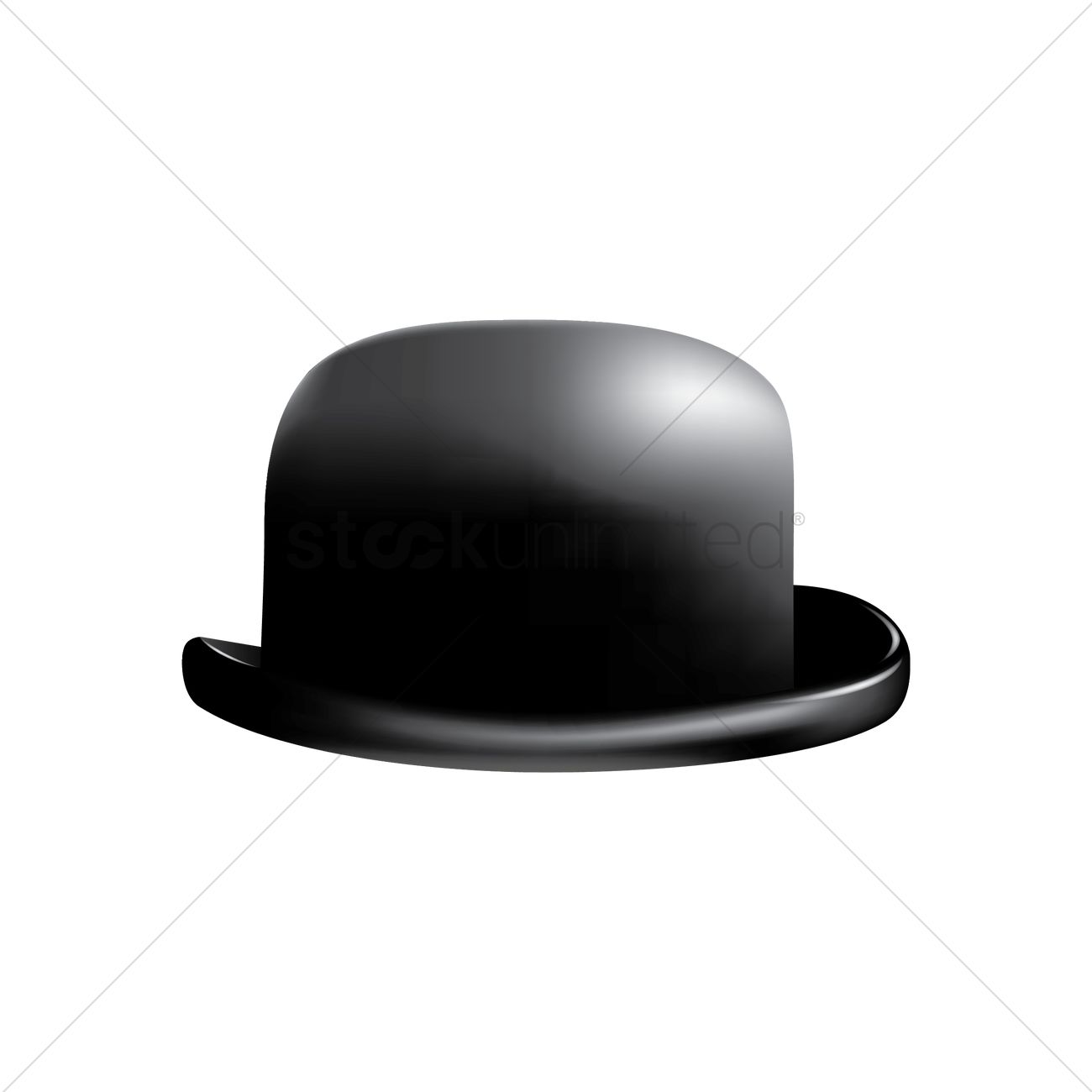 Bowler Hat Vector Image 1300x1300 Bowler Hat Vector Image