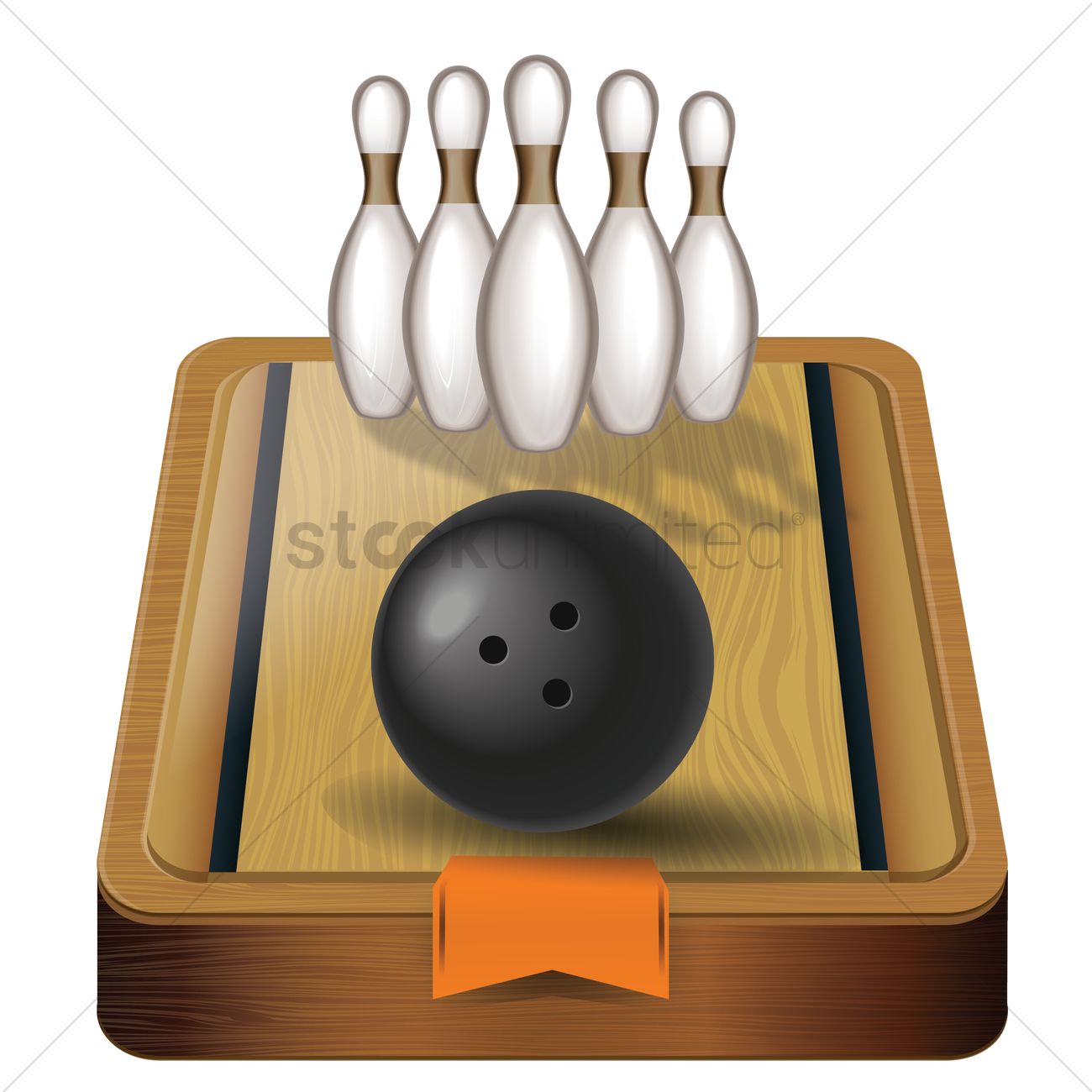 Bowling Alley Vector Image 1300x1300 Bowling Alley Vector Image