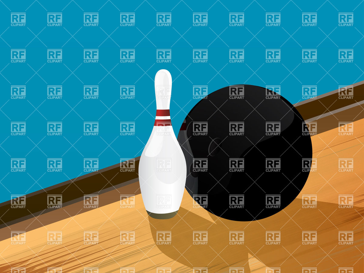 Bowling Ball And Skittle On The Alley Vector Image Of Sport 1200x900 Bowling Ball And Skittle On The Alley Vector Image Of Sport