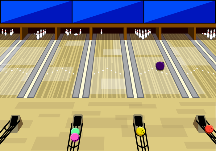 Free Bowling Alley Background Vector 700x490 Free Bowling Alley Background Vector