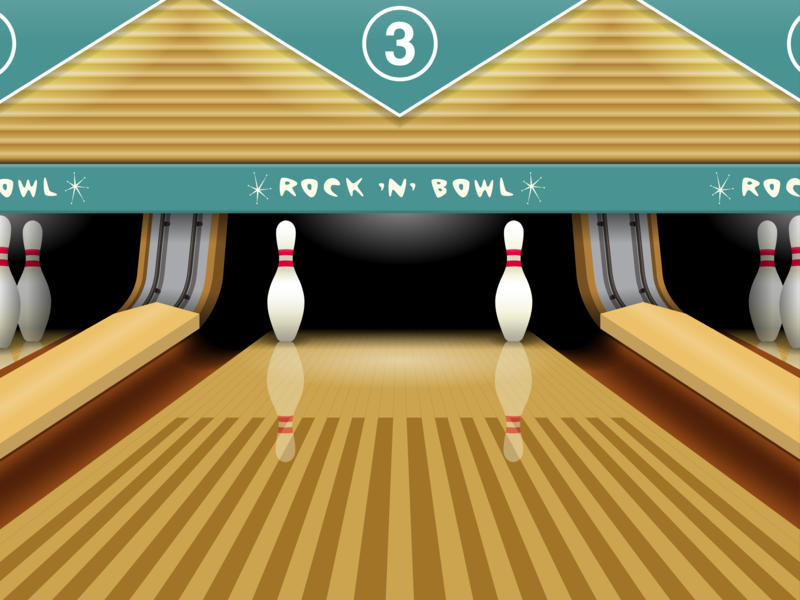 Bowling Alley Vector At Collection Of Bowling Alley