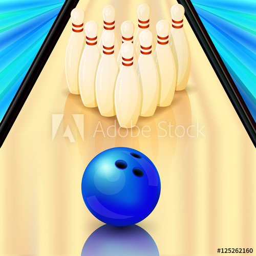 Bowling Alley, Vector Icon 500x500 Bowling Alley, Vector Icon
