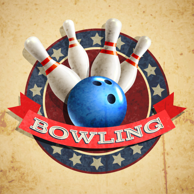 626x626 Bowling Emblem Background Vector Free Download