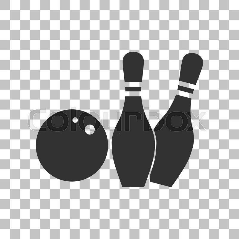 800x800 Bowling Sign Illustration Dark Gray Stock Vector Colourbox