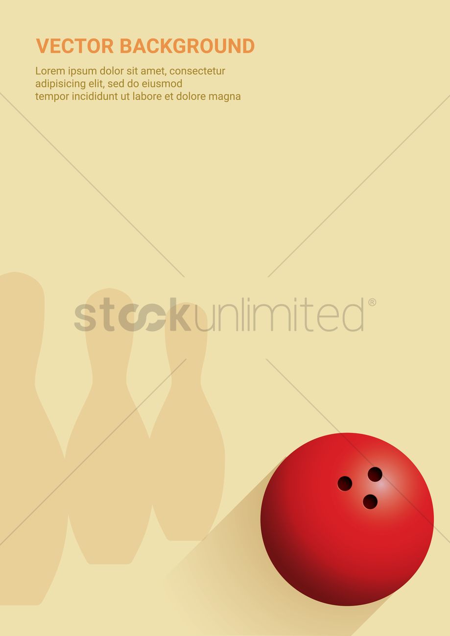 919x1300 Bowling Vector Background Vector Image