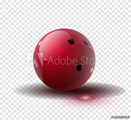 500x459 Red Bowling Ball Isolated On Transparent Background Vector