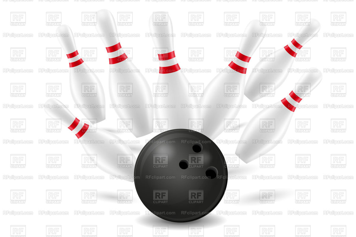 1200x800 Bowling Ball And Pin Illustration Vector Image Of Objects