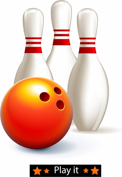 414x600 Bowling Ball And Pins Free Vector In Adobe Illustrator