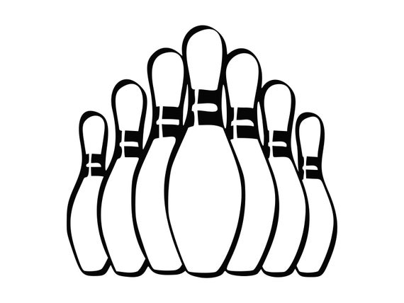570x428 Bowling Bowling Pins Bowling Clipart Bowling Etsy