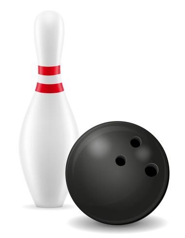 381x490 Bowling Ball And Pin Vector Illustration