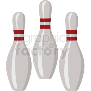 300x300 Bowling Pins Vector Clipart No Background Royalty Free Gif