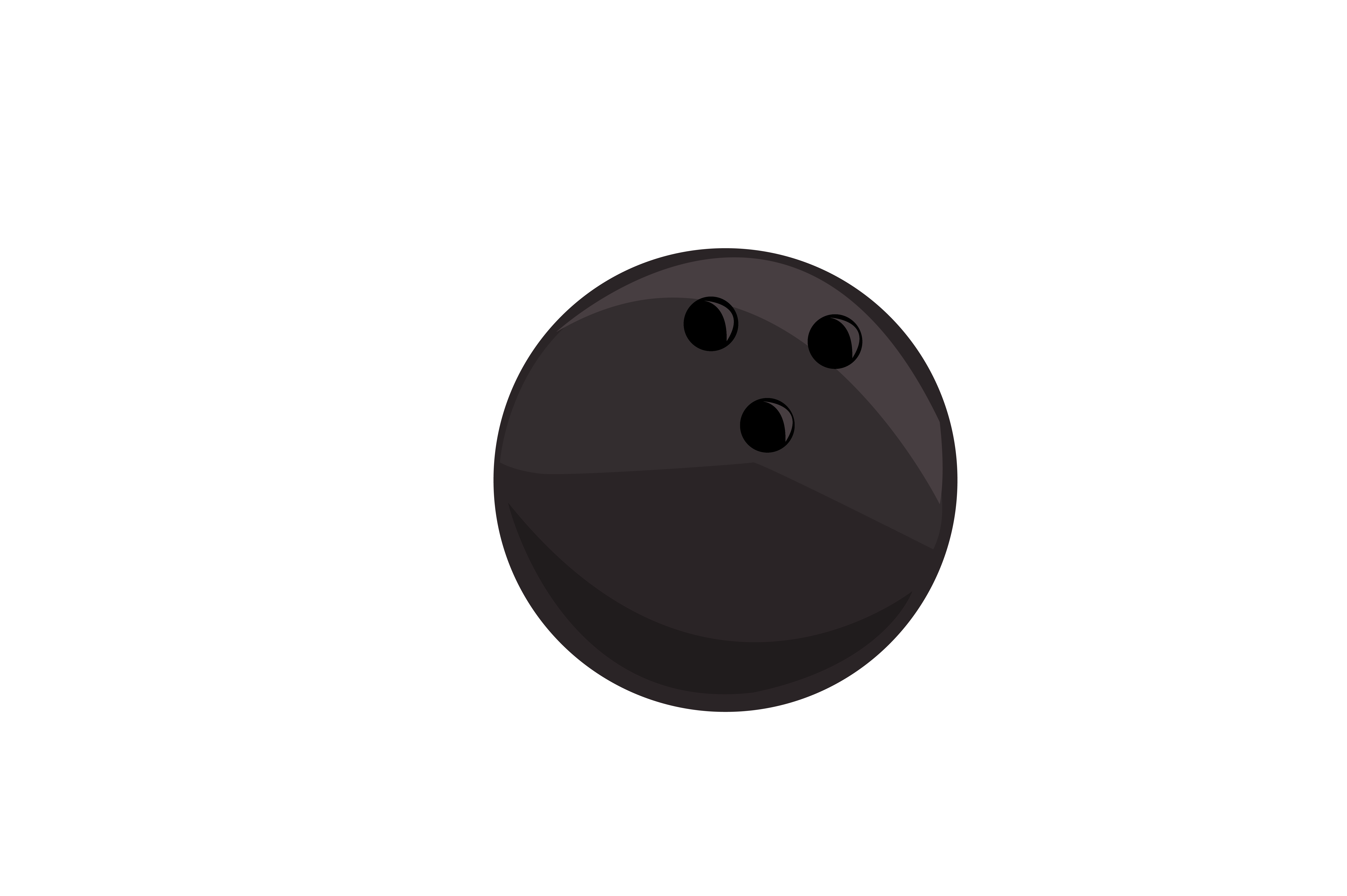 7513x5000 Bowling Ball Vector Graphic