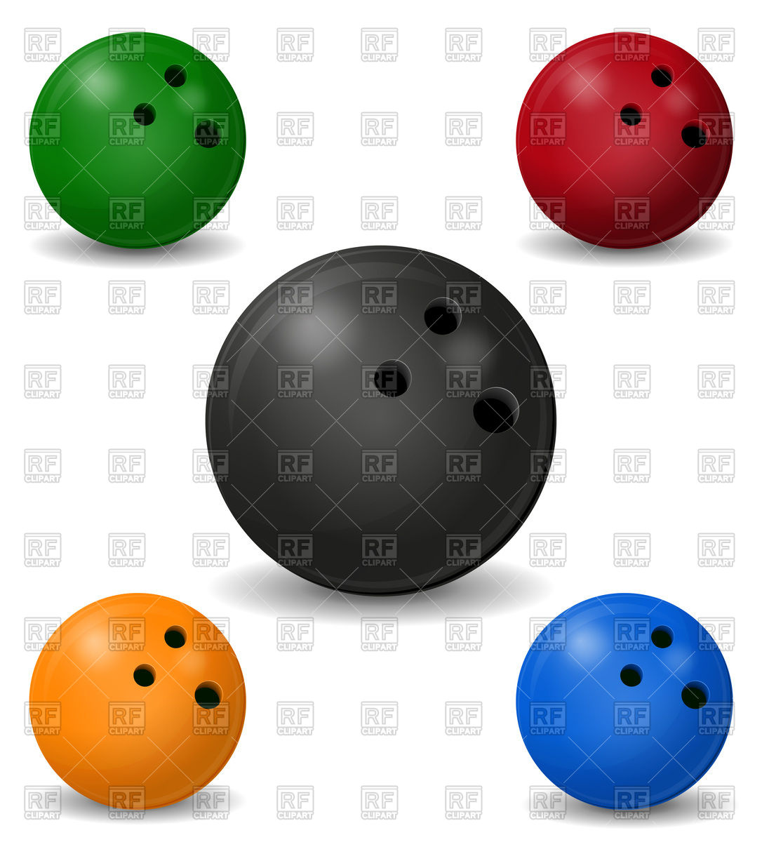 1086x1200 Colorful Bowling Ball Vector Image Of Objects Konturvid