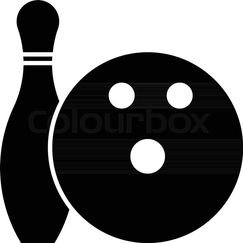 800x800 Glyph Beautiful Bowling Ball Vector Stock Vector Colourbox