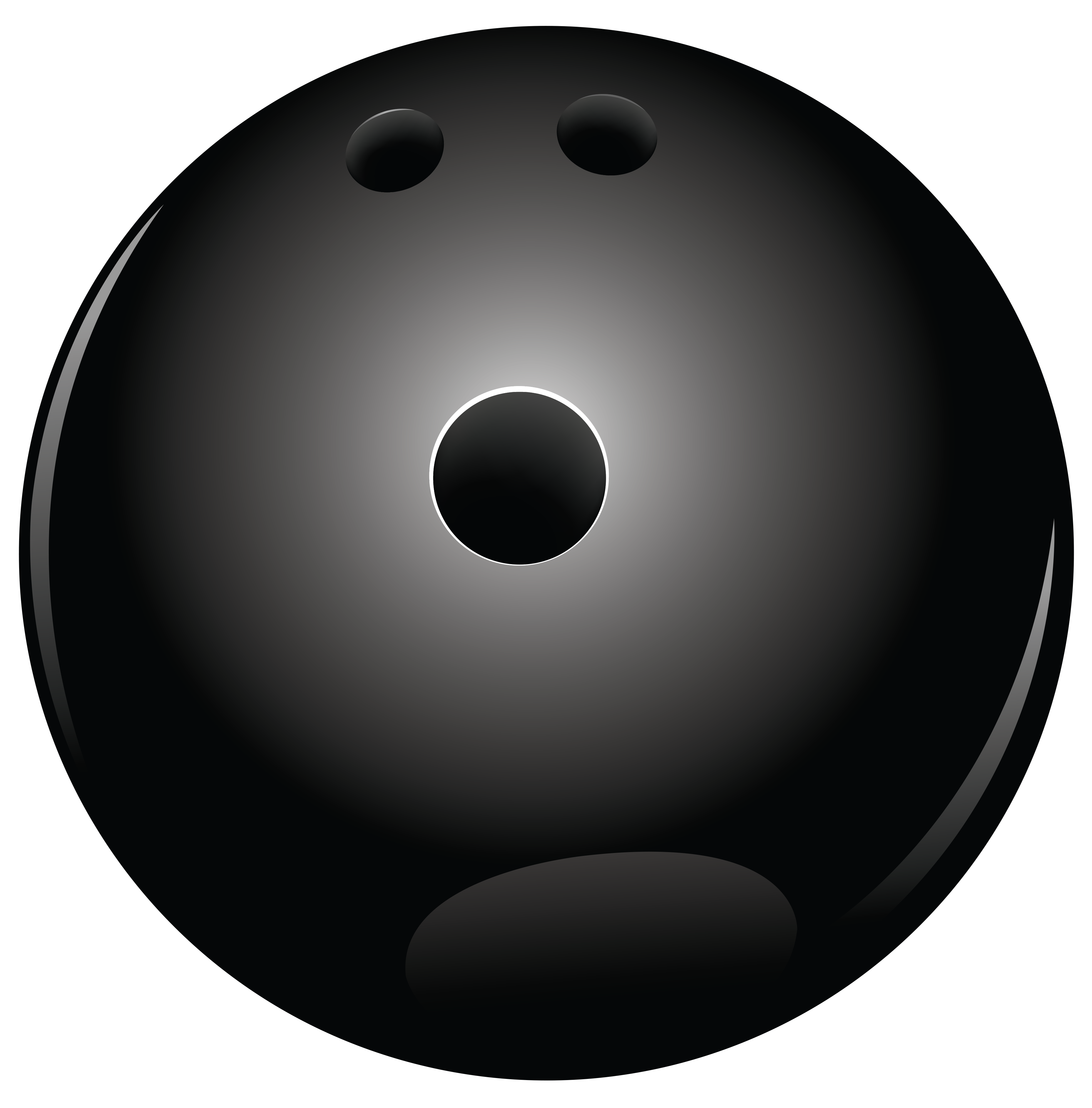 3715x3771 Black Bowling Ball Png Vector