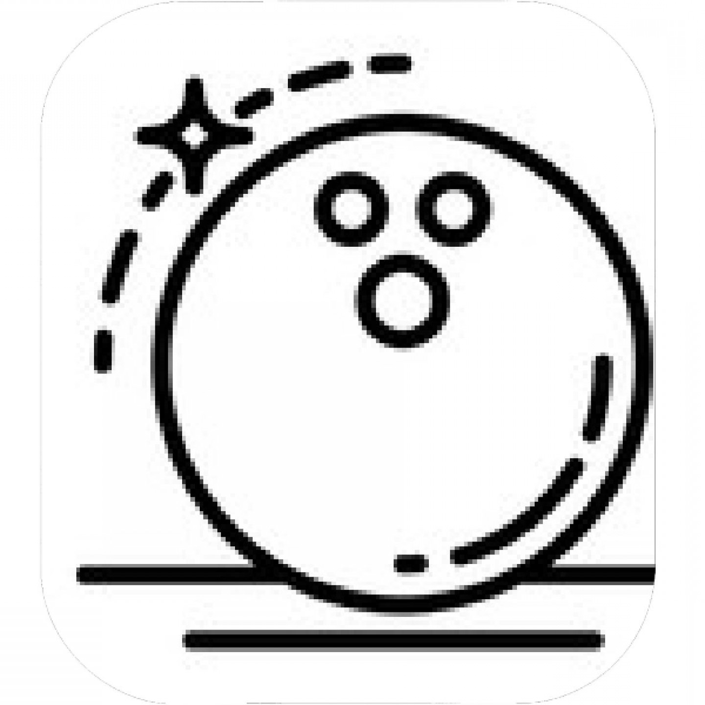 1440x1440 Bowling Ball Outline Vector Catchsplace