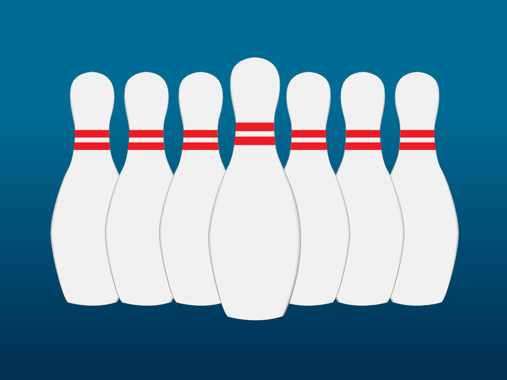 1024x768 Bowling Pins