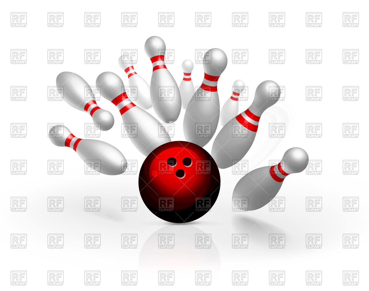 1200x946 Bowling Strike Vector Image Of Sport And Leisure