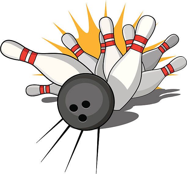 612x569 Royalty Free Bowling Strike Clip Art, Vector Images Bowling