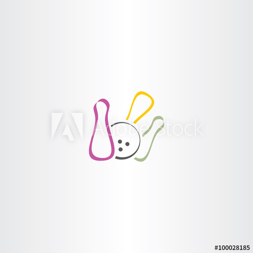 Bowling Logo Vector Icon Symbol 500x500 Bowling Logo Vector Icon Symbol