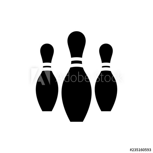 Bowling Pin Vector Icon 500x500 Bowling Pin Vector Icon