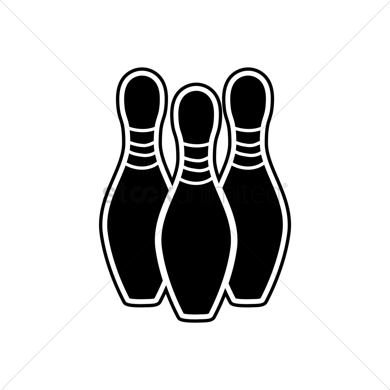 Free Bowling Pin Vector Image 1300x1300 Free Bowling Pin Vector Image