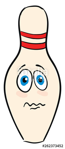 A Yellow Bowling Pin Vector Or Color Illustration Stock Image 218x500 A Yellow Bowling Pin Vector Or Color Illustration Stock Image