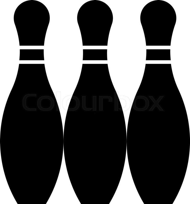 Glyph Beautiful Bowling Pin Vector Stock Vector Colourbox 744x800 Glyph Beautiful Bowling Pin Vector Stock Vector Colourbox