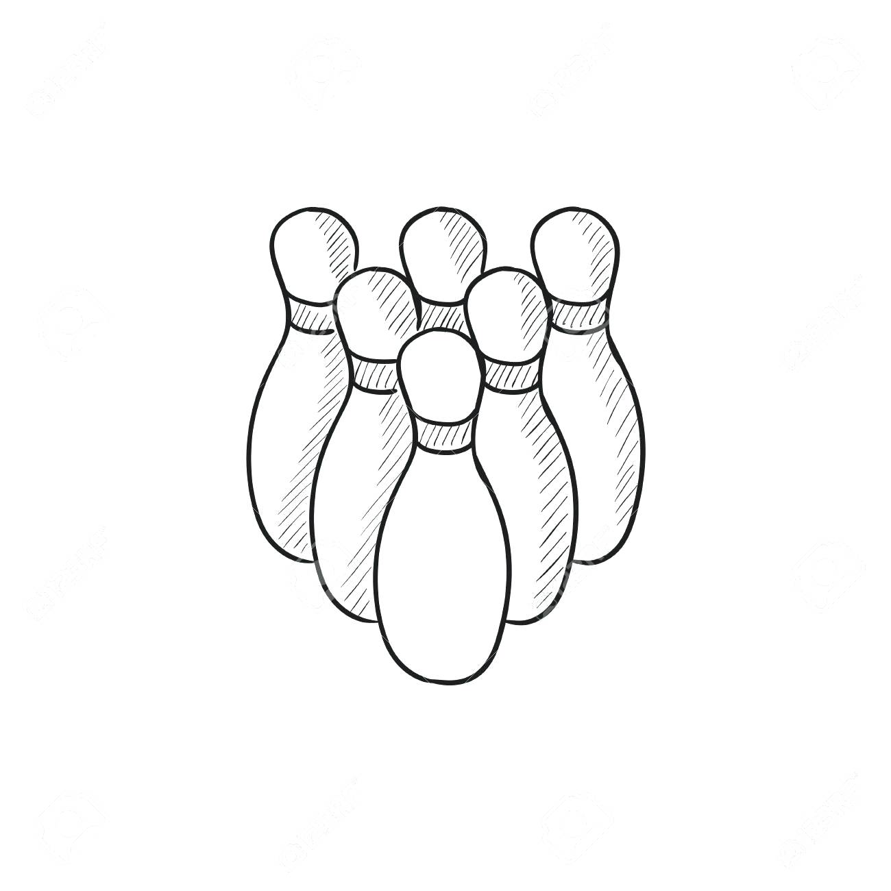 Bowling Pins Coloring Pages 1300x1300 Bowling Pins Coloring Pages