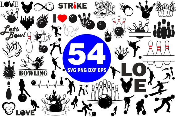 570x380 Bowling Svgbowling Bundlebowling Ball Svgbowling Cut Etsy