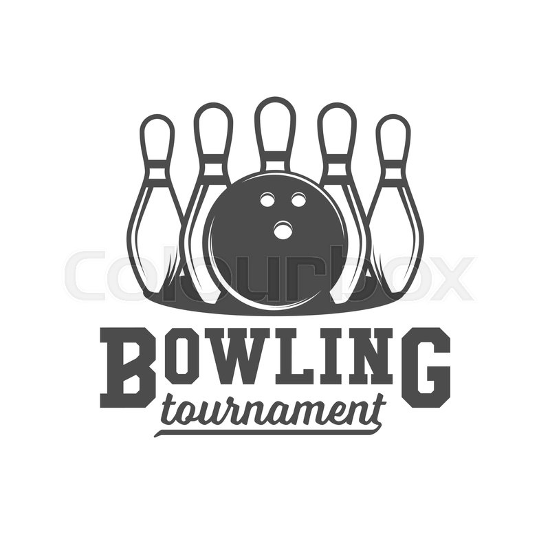 800x800 Bowling Vector Logotype, Emblem And Stock Vector Colourbox