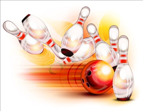 500x389 Creative Bowling Vector Background Free Download