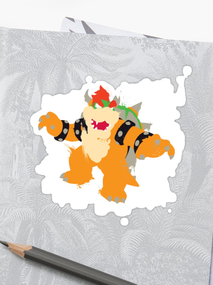 750x1000 Bowser Splattery Vector T Sticker
