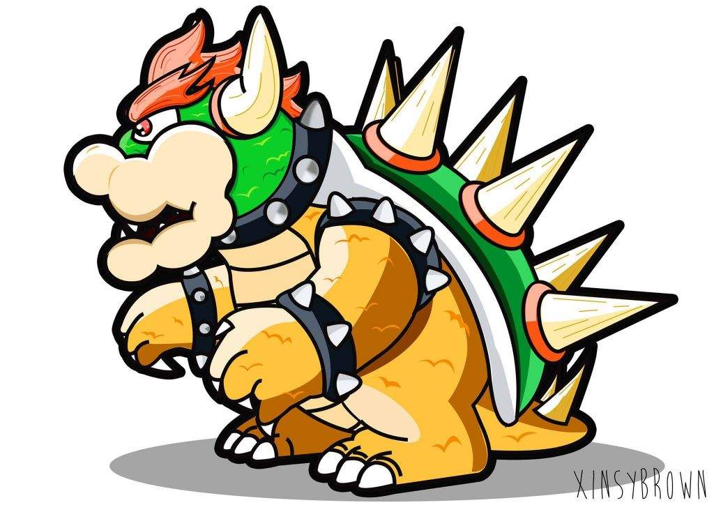 1024x724 Bowser Vector Art Mario Amino