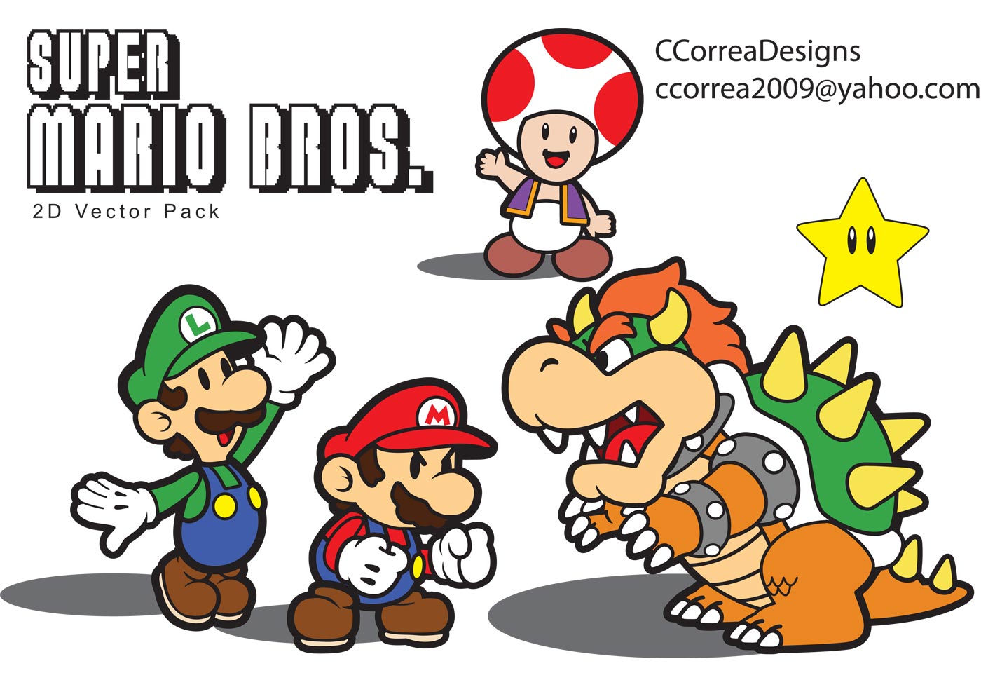 1400x980 Bowser Free Vector Art
