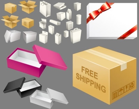 469x368 Box Free Vector Download
