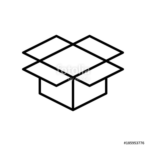 Box Outline Vector at Vectorified.com | Collection of Box Outline