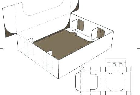 Folding Box Template Card Business Paper Design 461x315 Folding Box Template Card Business Paper Design