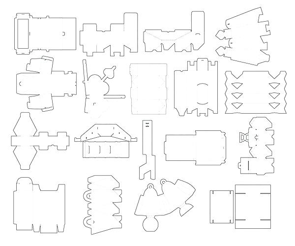 Packaging Box Template 600x500 Packaging Box Template