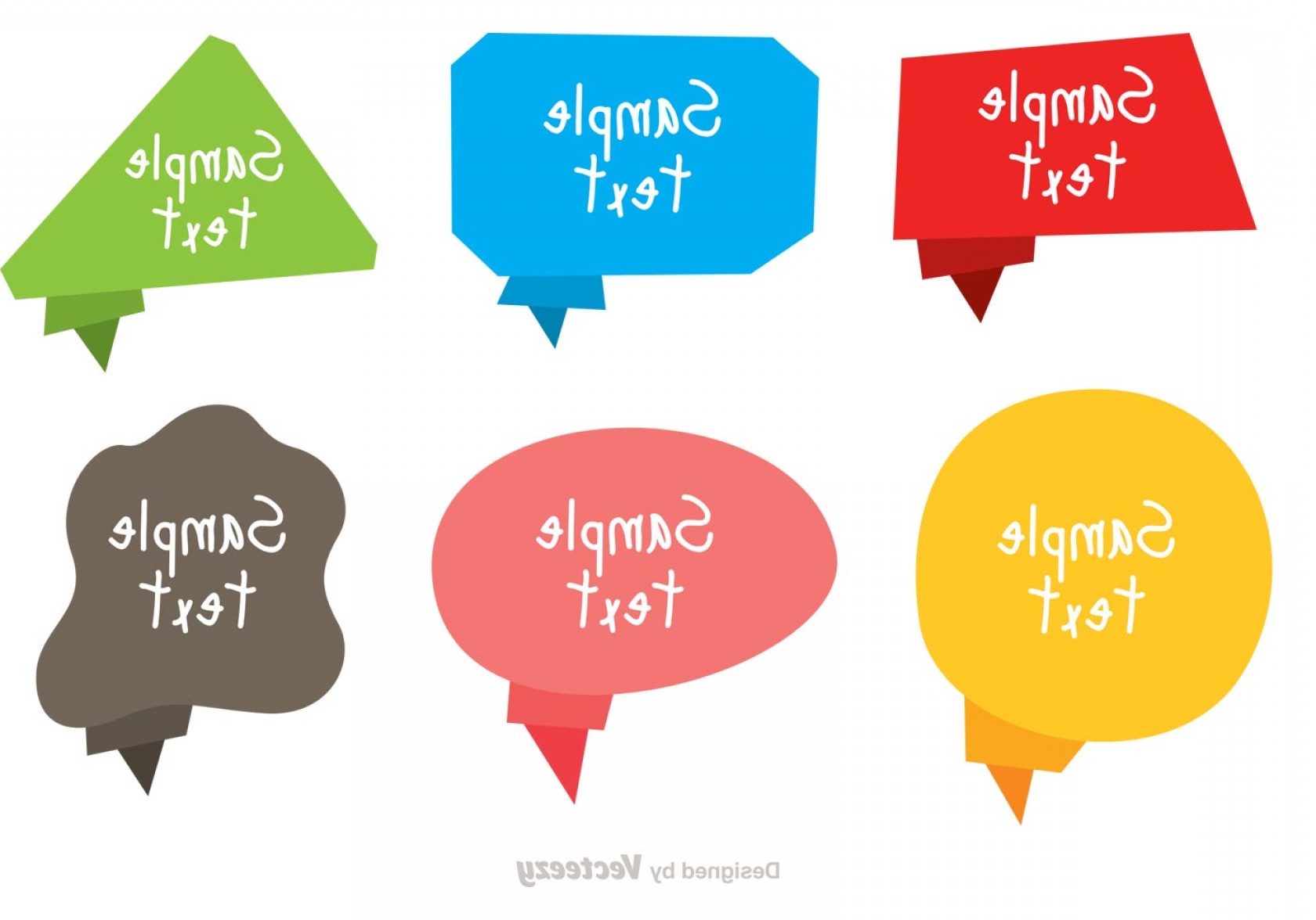 Colorful Flat Origami Text Box Template Vector Handandbeak 1680x1176 Colorful Flat Origami Text Box Template Vector Handandbeak