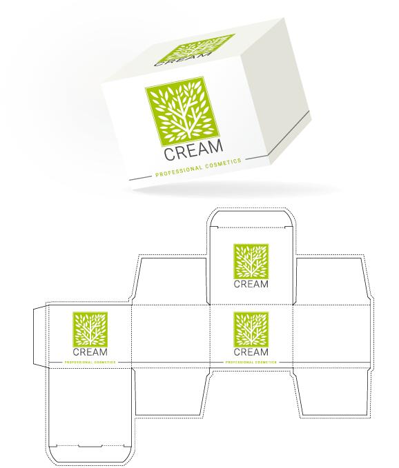 578x679 Cosmetic Packaging Box Template Vector Free Download