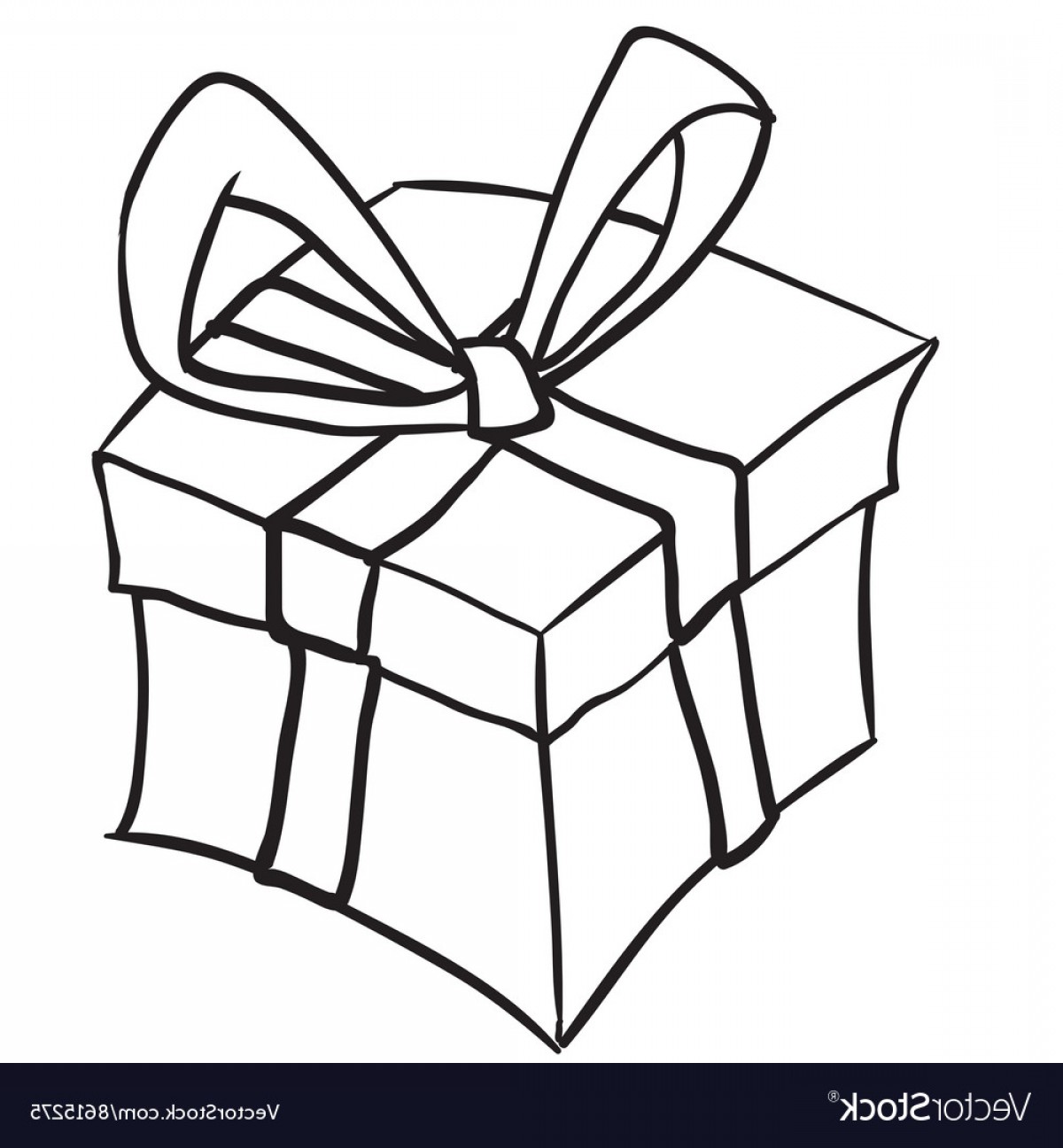 1200x1296 Simple Black And White Gift Box Vector Soidergi