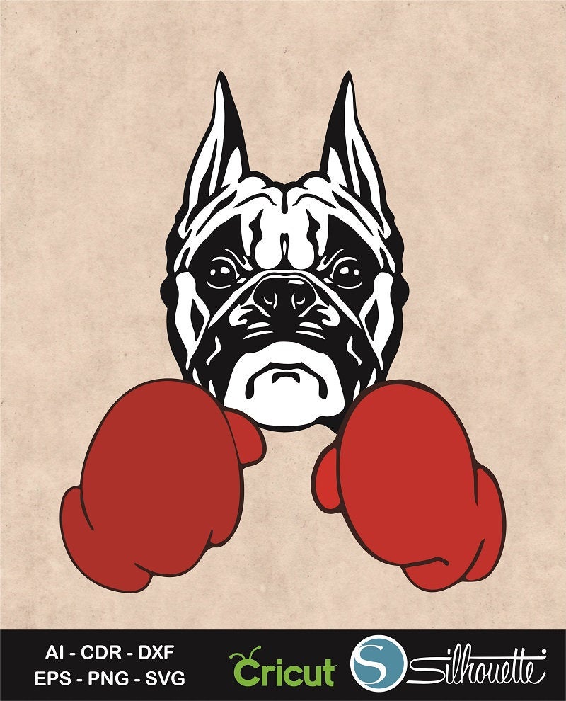 800x990 Boxer Boxer Dog Dog Clipart Dog Vector Law Etsy