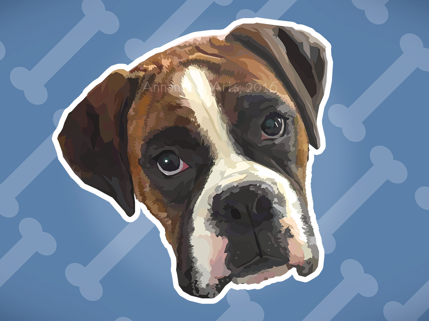 1440x1080 Poly Portrait