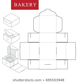260x280 Package For Bakery Vector Illustration Of Box Package Template
