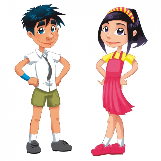 626x626 Boy And Girl Design Vector Free Download