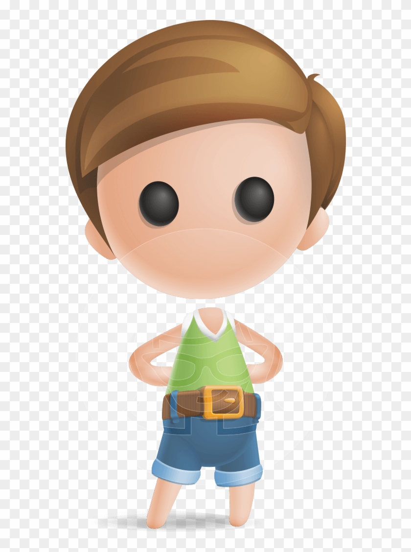 840x1128 Simple Cute Boy Vector Cartoon Character Aka Little