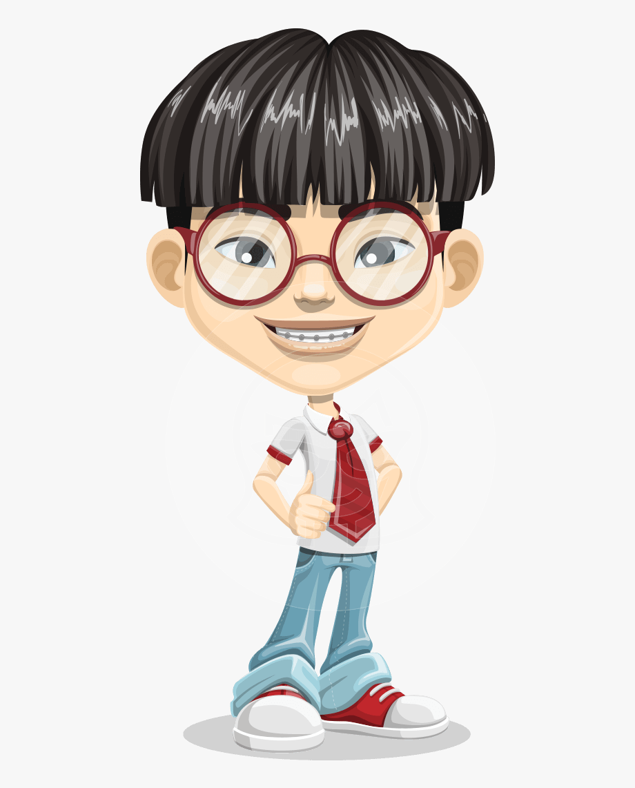 920x1141 Vector Asian Boy Cartoon Character Jeng Li Graphicmama
