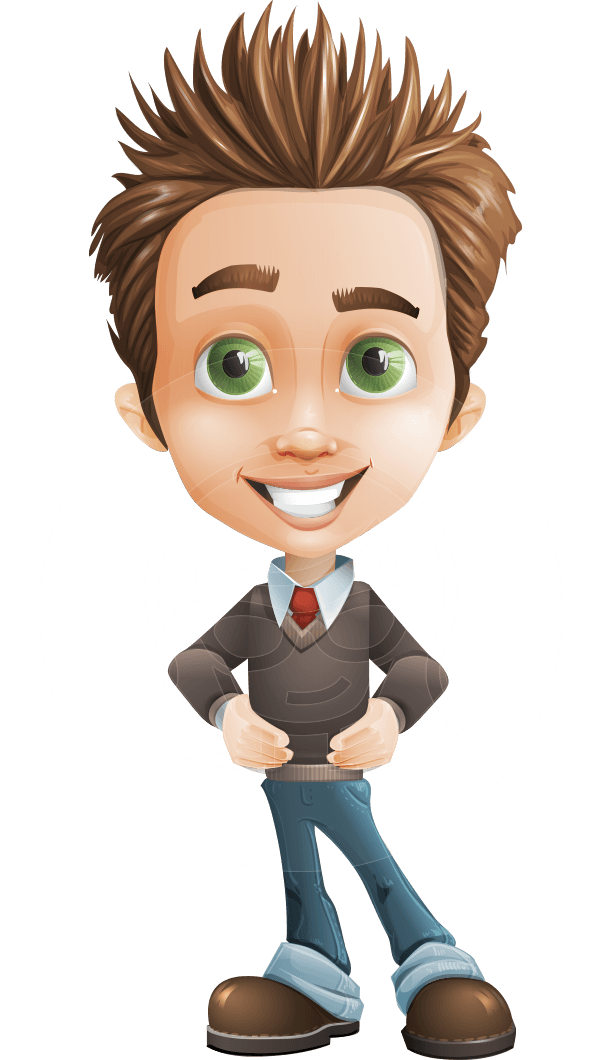 612x1060 Vector Boy Cartoon Character